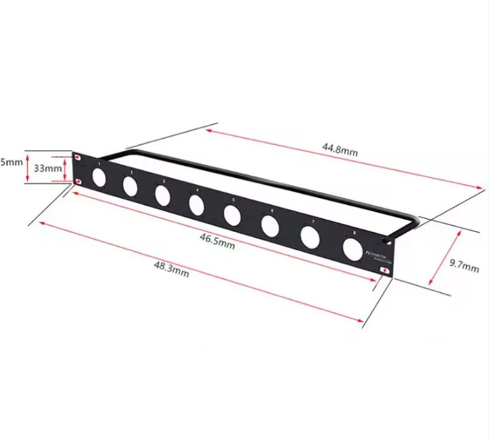 Sistema audio Performance sul palco Speakon audio a 8 canali per pannelli rack C inet
