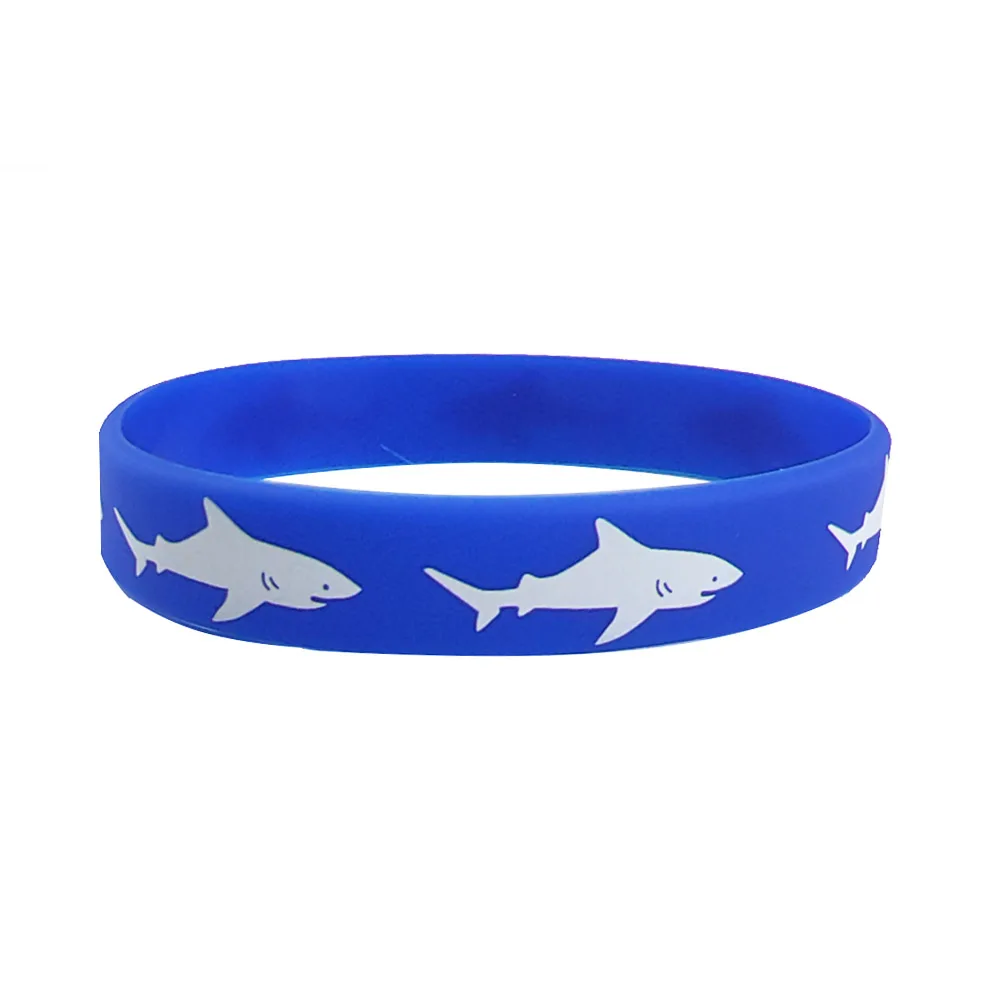 4–40 Stück Hai-Partygeschenke, Ozean, Meer, Leben, Hai, Silikon-Armbänder, Gummi-Armbänder für Babyparty, Hai-Themen-Geburtstagsfeier – Detail 2