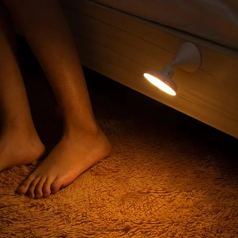 

Multi Angle Adjustable LED Human Body Sensing Light USB Creative Smart Home Bedroom Bedside Corridor Corridor Small Night Light