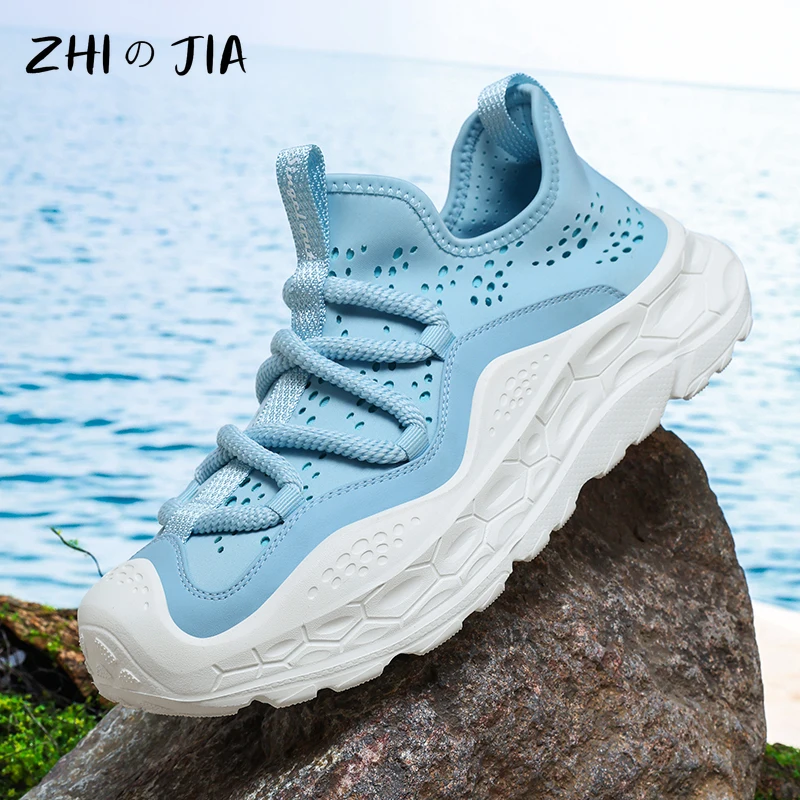 

Мужская и женская модная обувь для активного отдыха, противоскользящая и износостойкая повседневная обувь, летние дышащие кроссовки на толстой подошве