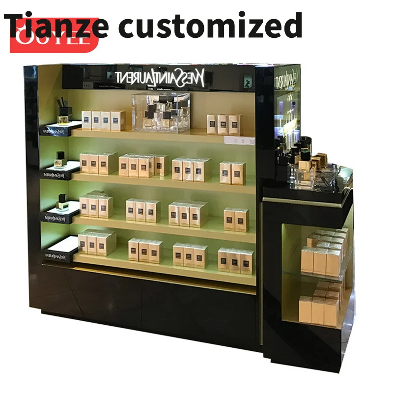 Customized-Exclusive Beauty Supply Store Shelf Perfume Display Counter Stand Cosmetic Shop Furniture Shop Interior Design