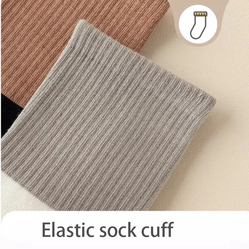6 Paar atmungsaktive Baumwollsocken für Herren, Sportsocken, Herbst-Winter-Socken, schweißabsorbierend, geruchshemmend, Business-Socken, hohe Qualität – Detail 15