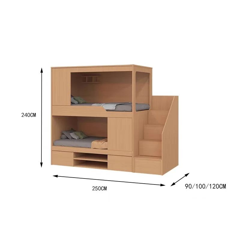 Dormitory iron bed space capsule bunk bed locker High and low School Hostel Apartment University Bunk bed Factory