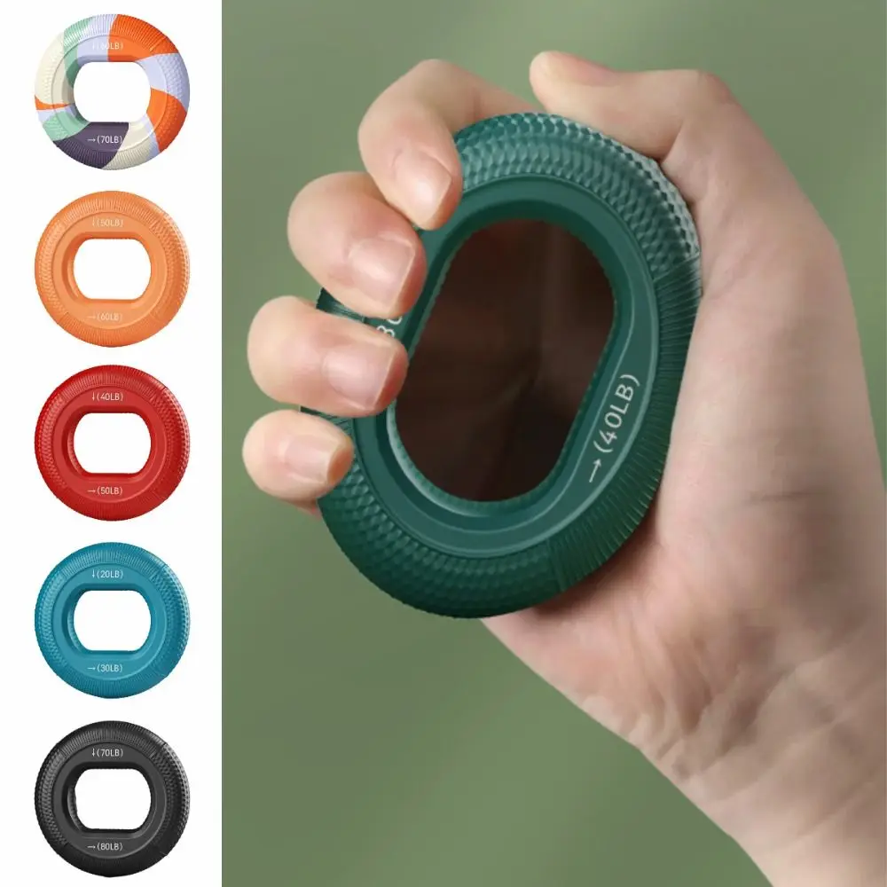 

Silicone Material Finger Gripper Ring Grip Ring Durable Wrist Finger Trainer Resistance Band Carpal Expander Exercise Training