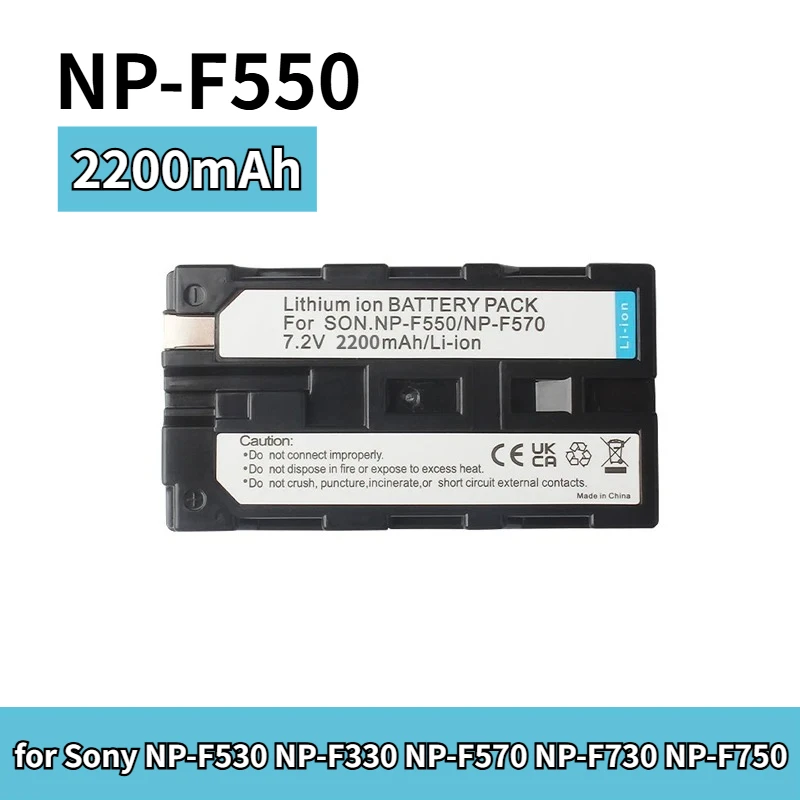 NP F550 NP-F550 2200mAh for SONY Camcorder Battery Pack for Sony NP-F530 NP-F330 NP-F570 NP-F730 NP-F750 Hi-8