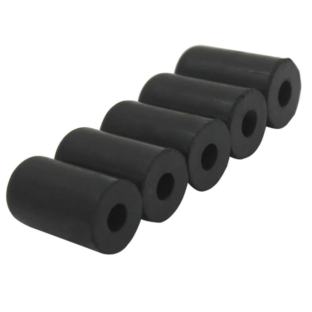 5pcs Rubber Cello Endpin Tip​ ​Black ​Anti-Slip Function​ ​Rock Stopper​ ​Cello Accessory​ ​Endpin Cap​