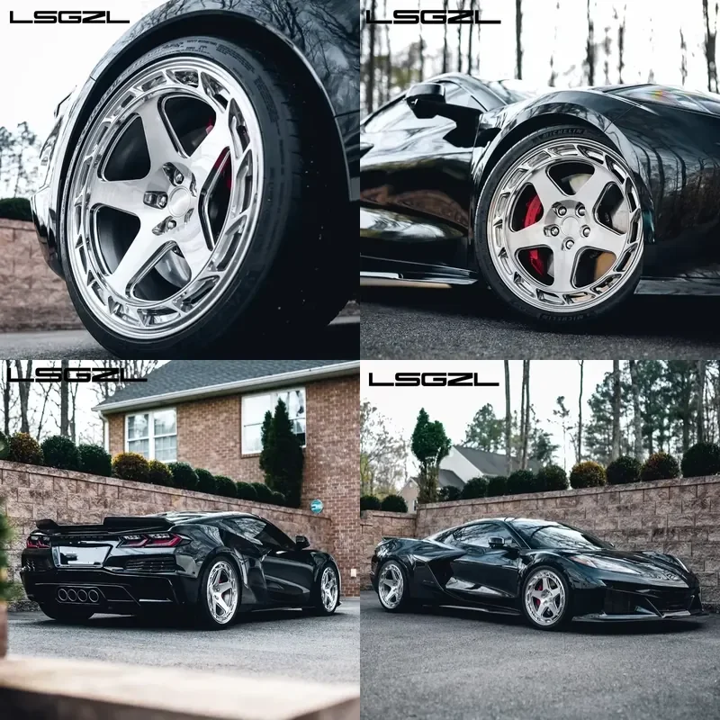 i Custom Staggered Concave Wheel Aluminum Forged Wheel Monoblock 17 18 19 20 21Inch Passenger Car Alloy Wheels for Corvette