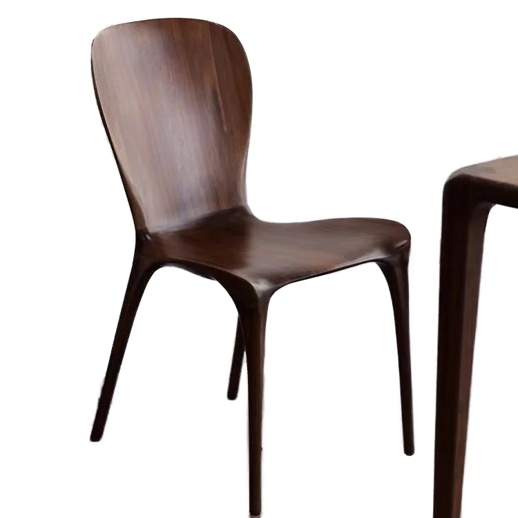 &c Stylish Nordic Modern Solid Wood Dining Chair Ergonomic Backrest Durable Eco-Friendly Construction Home Office Hotel Dining