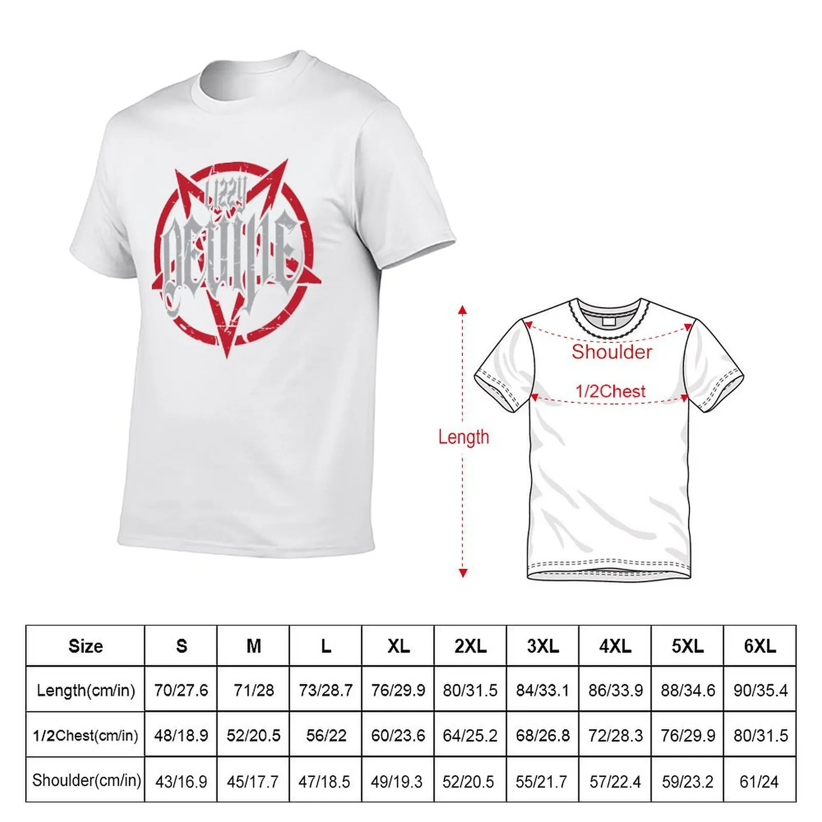 Lizzy Devine - Pentagram Logo T-Shirt cotton t shirts high quality t shirt custom print T-Shirt