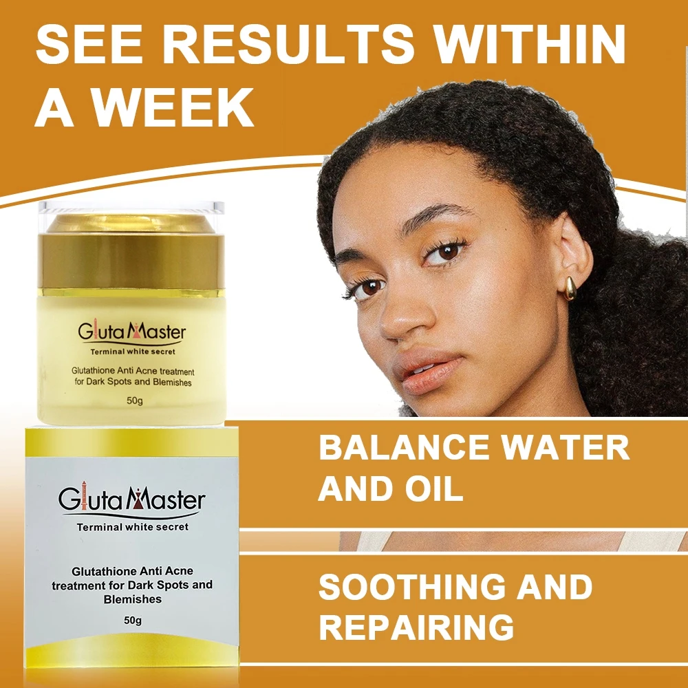 Gluta Master Glutathione and Tea Tree Oil Face Cream for Enhancement Moisturising Repairing Women & Men acné Cream