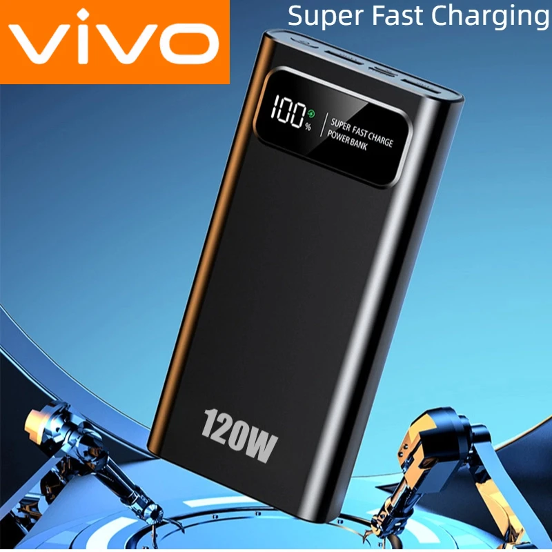 VIVO 200000mAh 120W Powerbank قدرة عالية سوبر شحن سريع بطارية خارجية محمولة LED شاشة ديجيتال آيفون سامسونج #2