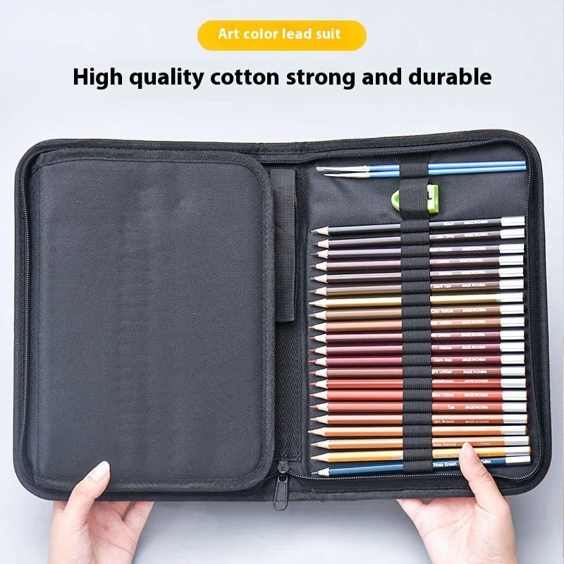 36/50/72-Piece Colored Pencil Set With Canvas Roll-Up Case - Perfect For Student Adult Coloring Drawing Sketching And Crafting image 4