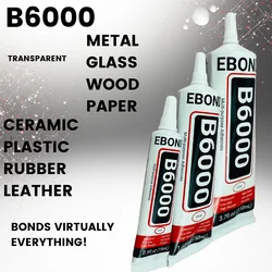 15ML 25ML 50ML 110ML B6000 Clear Contact Phone Repair Adhesive B-6000 Multipurpose DIY Glue With Precision Applicator Tip