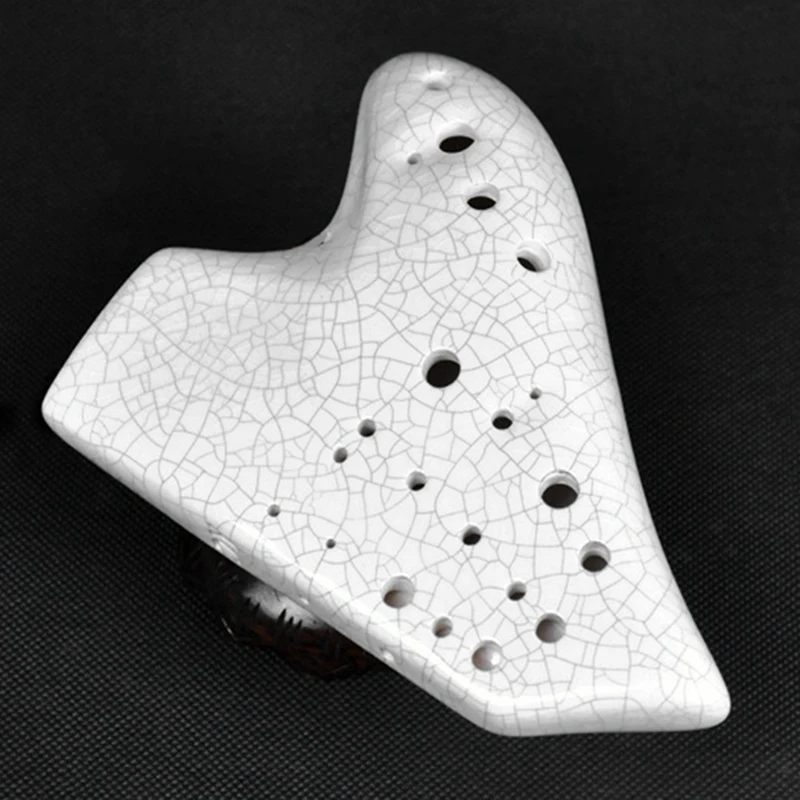 White Triple Ocarina Music Instrument Alto Tone C Legend Ocarinas  Professional Musical Instrumentation Flute Accessories