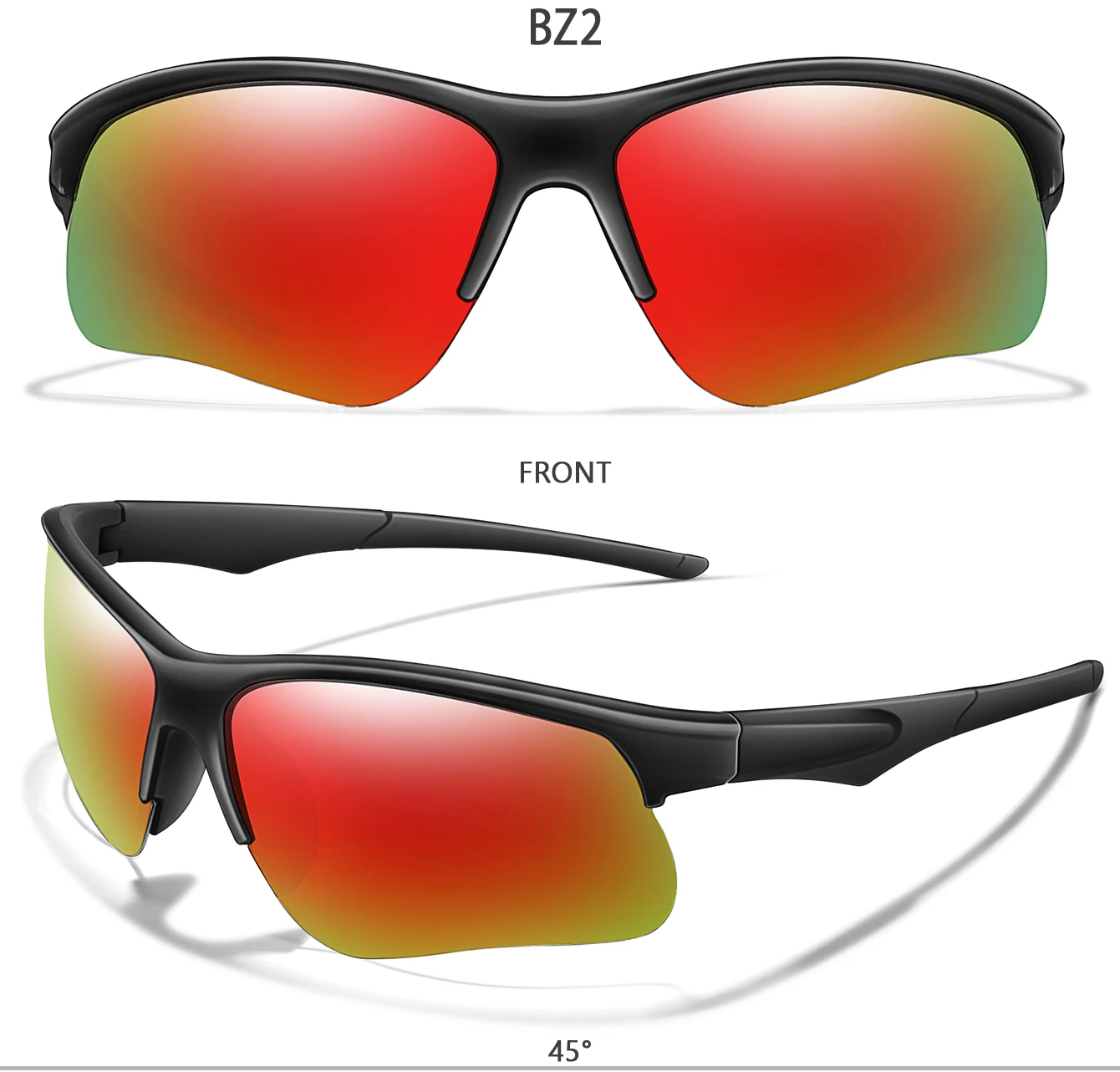 Mode Radfahren Sonnenbrillen für Männer und Frauen Sport Fahrrad Outdoor MTB Fahrrad Brillen Camping Wandern Schutzbrillen UV400 – Detail 5