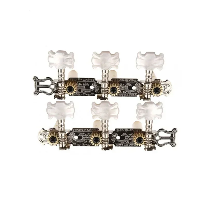 Classical Guitar Tuning Pegs Machine Heads Keys String Music Guitar Parts Accessories Flower Shaped Button Tuning Pegs