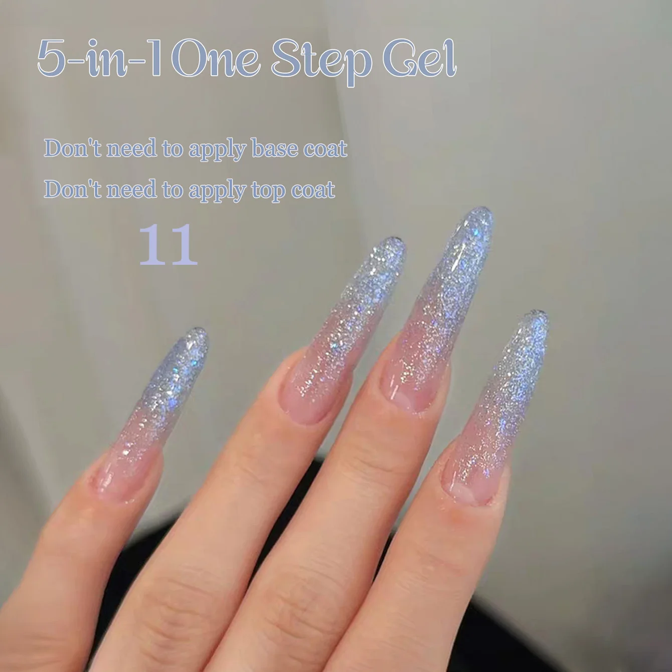 1pcs TC 2026 Summer Popular New 5-in-1 Lazy One-Step Gel Opal Sparkling Glitter Sparkling Diamond Gel Nail Polish Nail Art