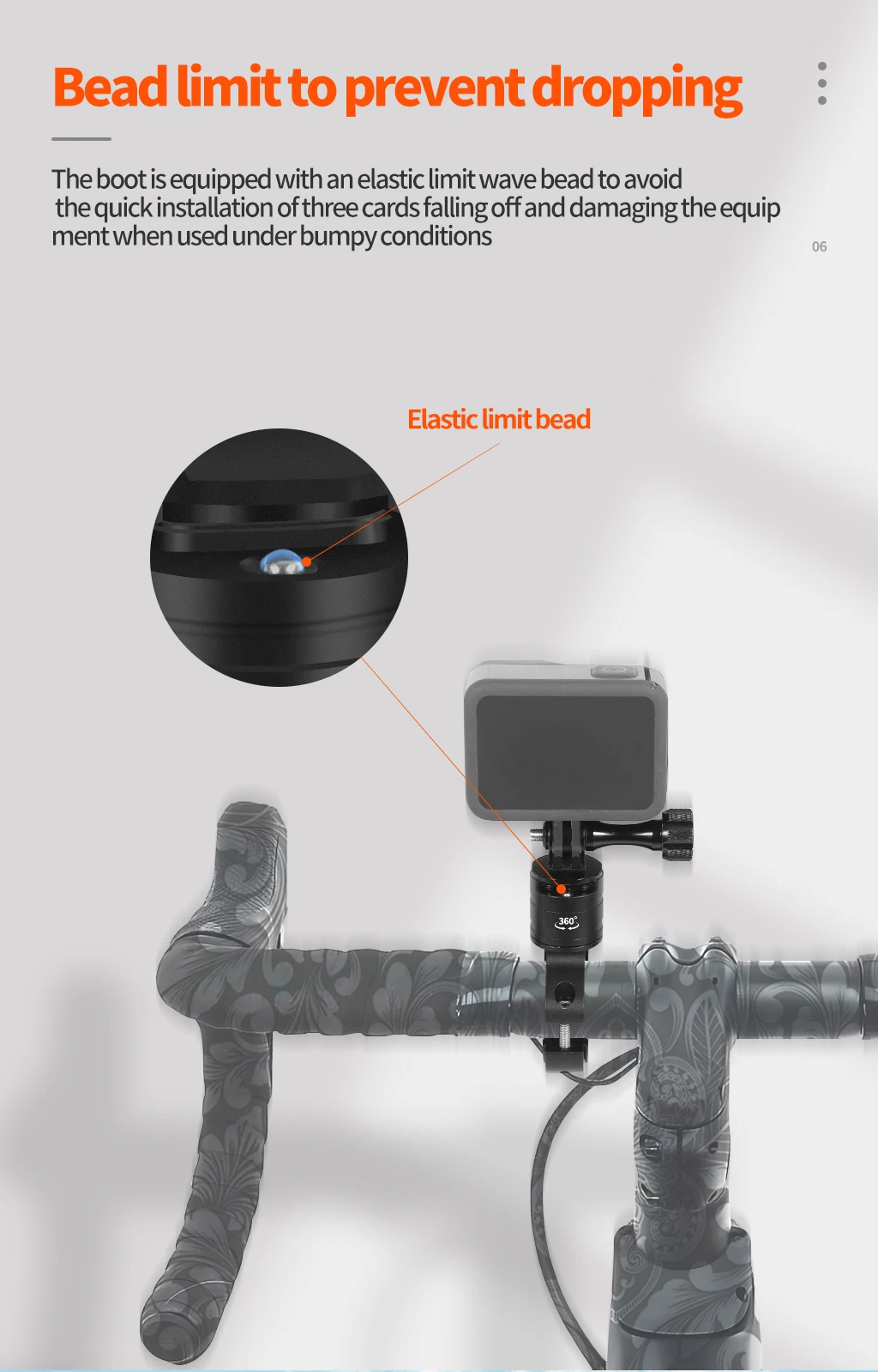 360 drehbarer Fahrrad kamera halter Schnell verschluss Split Mount Lenker klemme Motorrad halterung für Gopro Hero 13 12 11 Dji Action 4 – Detail 11