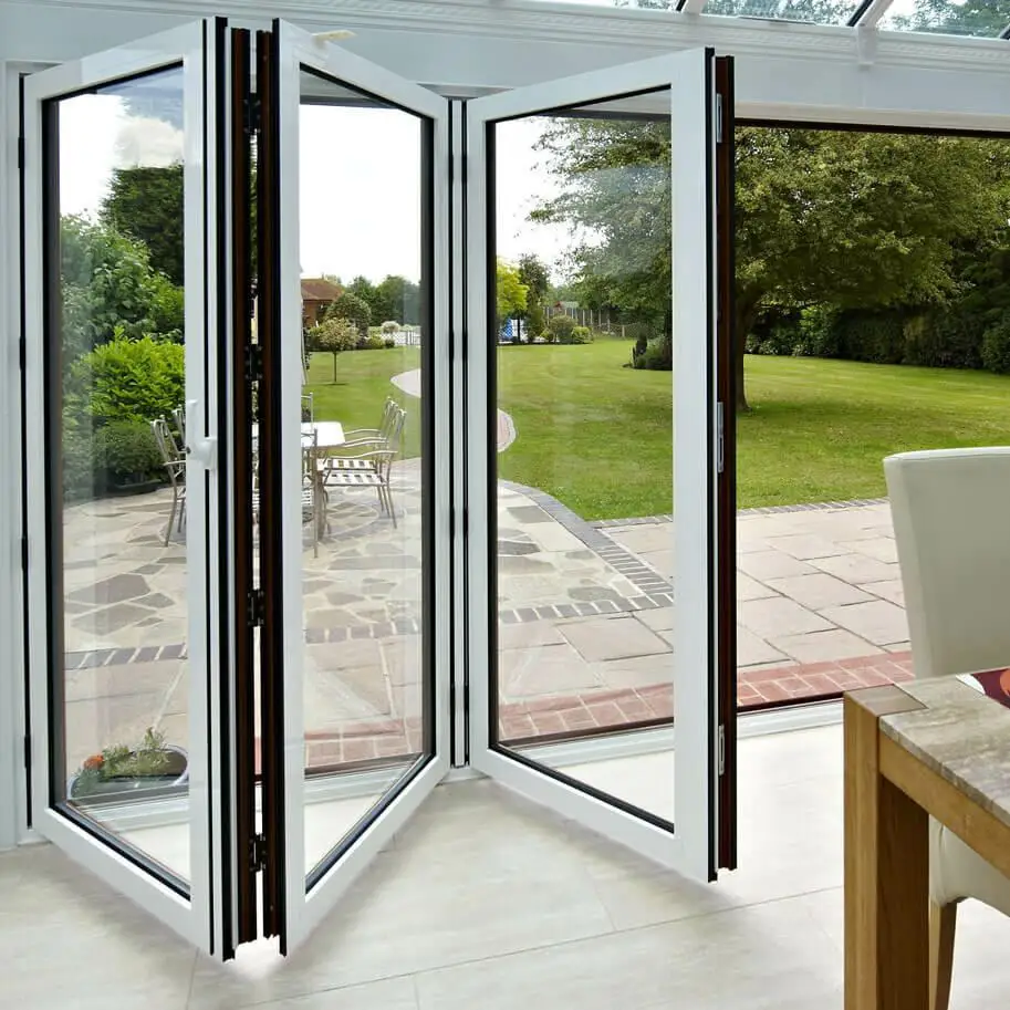 Latest Household Folding Door Tempered Glass