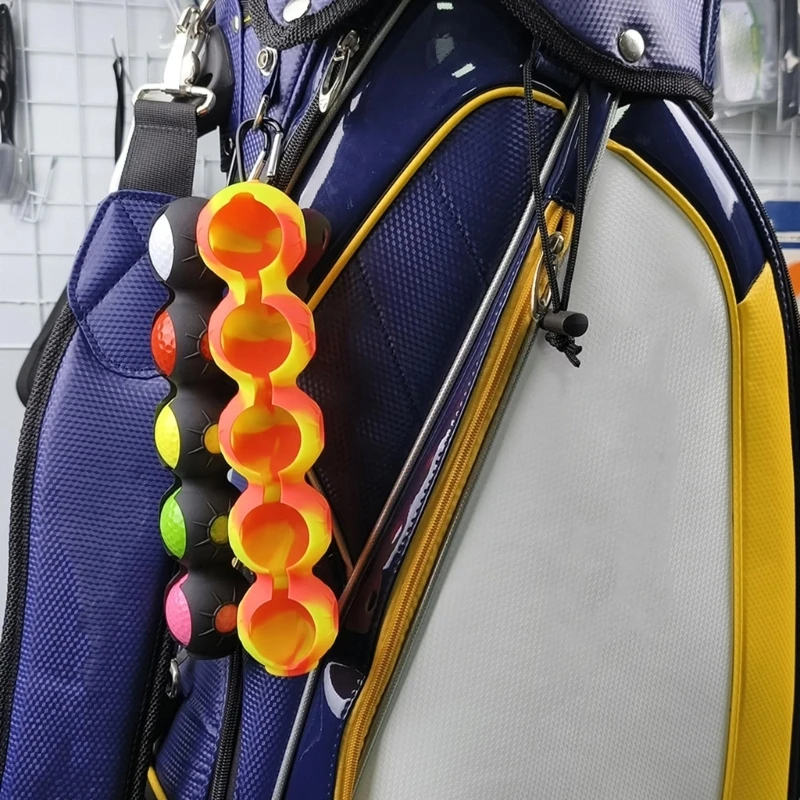 Golf Ball Holder Silicone Golf Balls Protective Cover Portable Golf Ball-Carrier Quick Release Sports Training Accessory 24BD