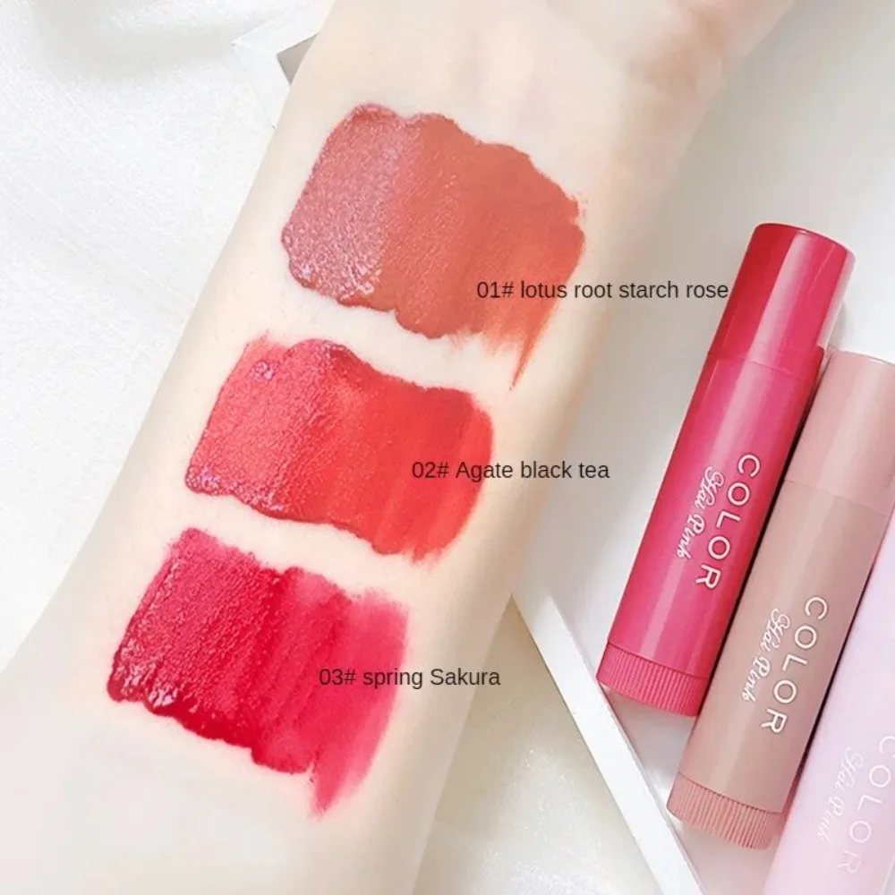 1/3PCS Mode Verblassen Lip Linien Feuchtigkeitsspendende Lip Balm Anti Rissbildung Alle-Spiel Getönte Lippenstift Leicht zu Tragen Kleine Lippenstift Mädchen