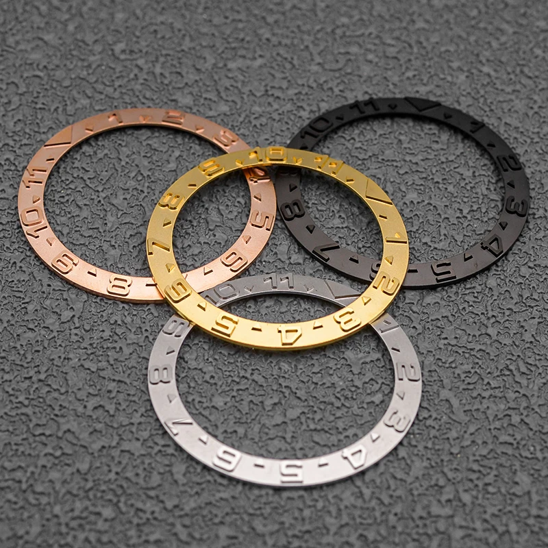 Seiko 38mmセラミックベゼルinsert for skx007 skx009 skx011 srpd nh35ウォッチケースメンズダイビング時計交換用アクセサリー