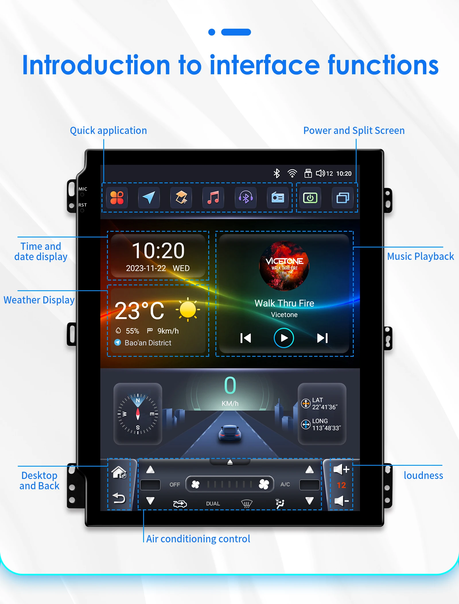 Android Car Radio for Ford Mondeo 4 Galaxy 2006 - 2010 Multimedia Stereo 9.7inch Vertical Screen Carplay Auto Android Headunit