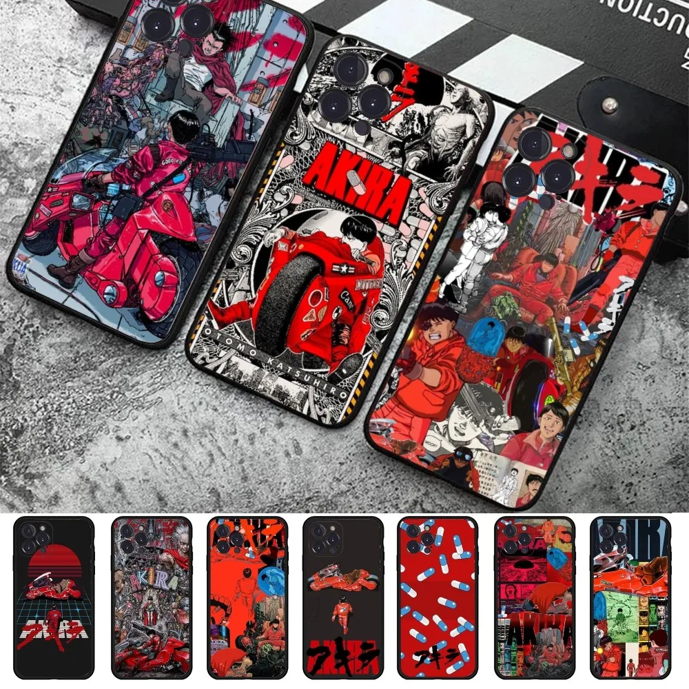 Anime AKIRA Motorcycle 90s Phone Case For iPhone 15 14 11 12 13 Mini Pro XS Max Cover 6 7 8 Plus X XR SE 2020 Funda Shell