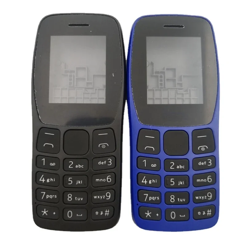 Full Complete Mobile Phone Housing Cover with English Keypad Replacement Parts for Nokia 105 2022