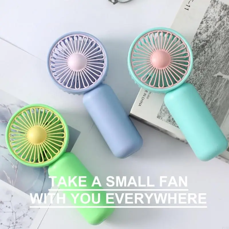 P9JB Personals  Fans Mini Handheld Fan Battery Powered Pocket Size Electric Fan Conditioner