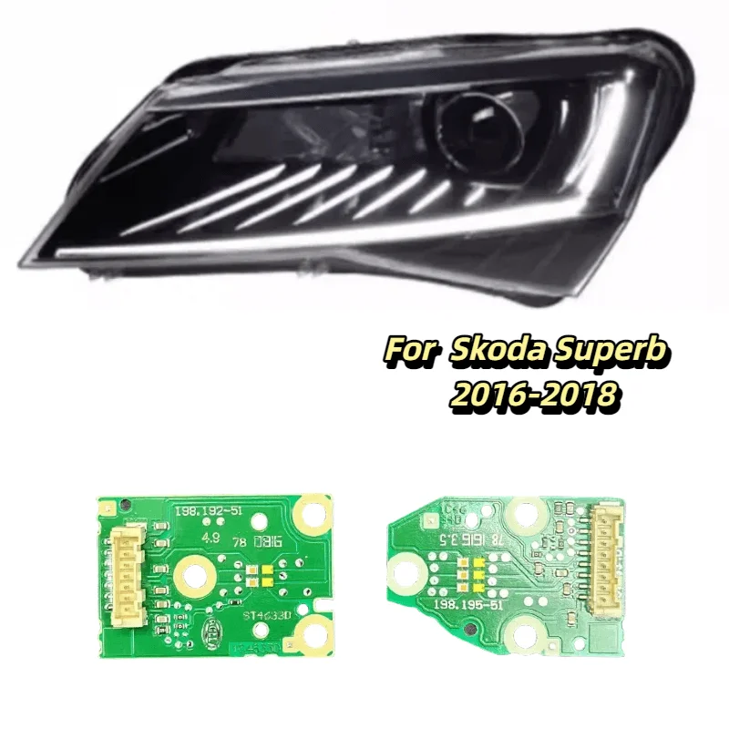 

White Light for Volkswagen Skoda Superb 2016 2017 2018 Car Headlights DRL Chip Ballast Chip Circuit Board Light Source Boards