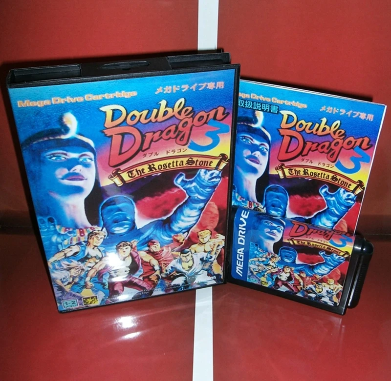 Double Dragon 3 with Box and Manual for 16 Bit Sega MD Game Cartridge Megadrive Genesis System