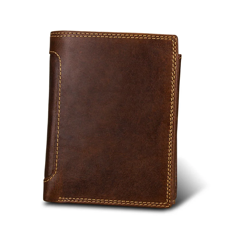 Wallets for Men Slim Bifold Genuine Leather Front Pocket Wallet