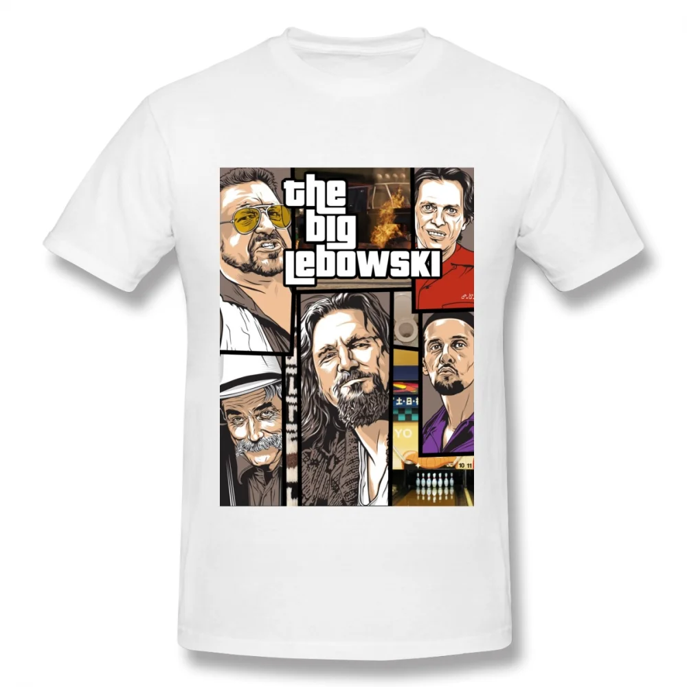 تي شيرت قطني رائع للرجال ، ملابس شارع مصمم بانك ، GTA بيغ ليباوسكي ، jbridges ، تي شيرت X eff ، قطن ، رجال #5