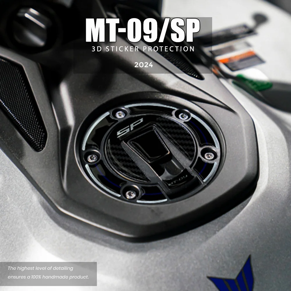 

Для MT-09 SP 2024-MT 09 наклейки аксессуары для мотоциклов защита крышки топливного бака 3D наклейки из смолы