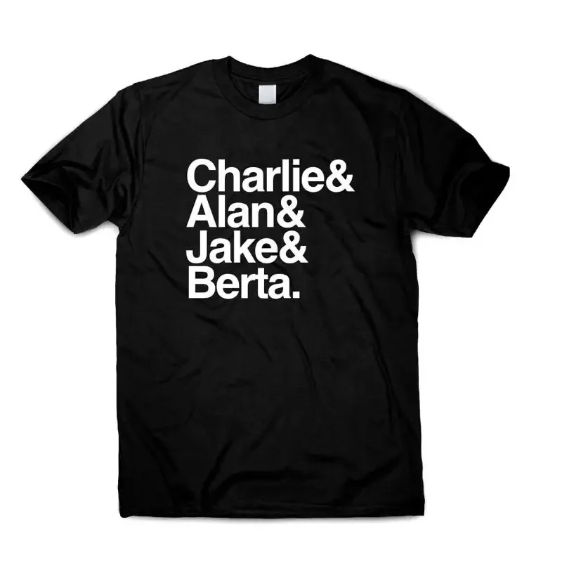 Camiseta Charlie Alan Jake Berta, Personajes de Two and A Half Men, Regalo para los Amantes