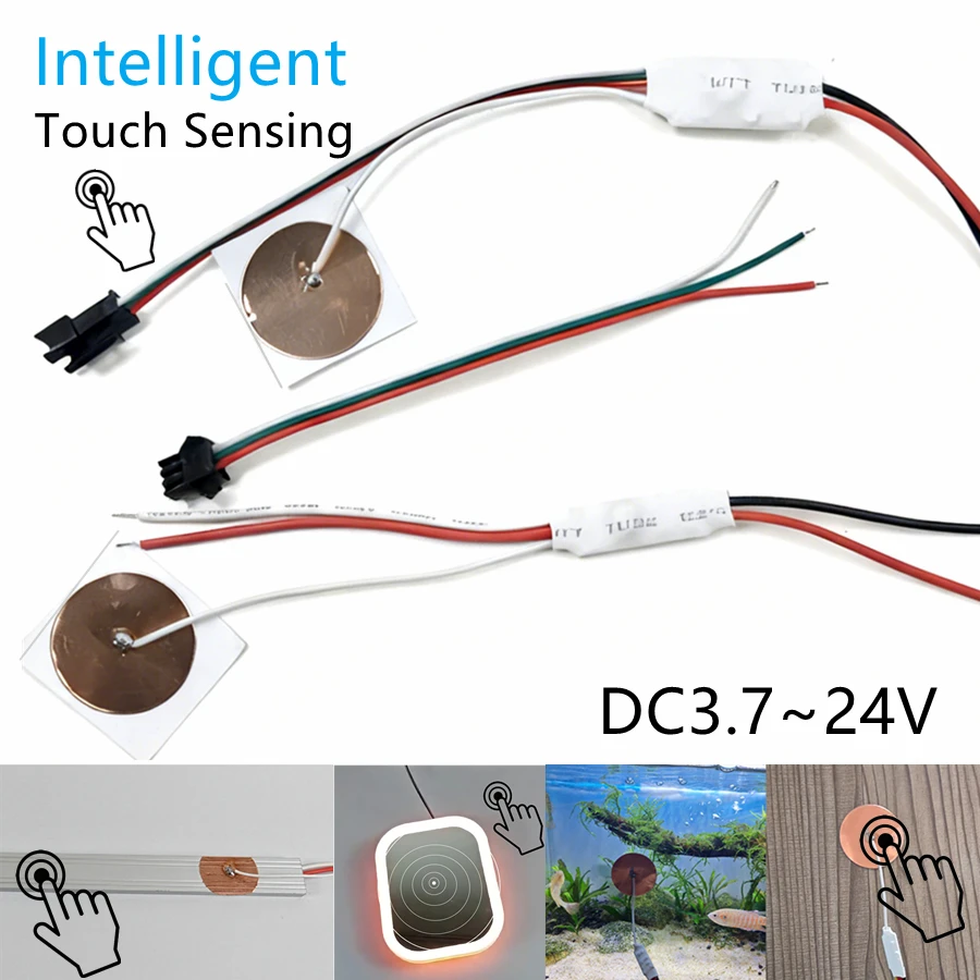 Metal Conductive Touch Sensing Dimming Home Sensor Controller Switch DC5V 12V 24V Smart Home Light Strip LED Dimmer Controller