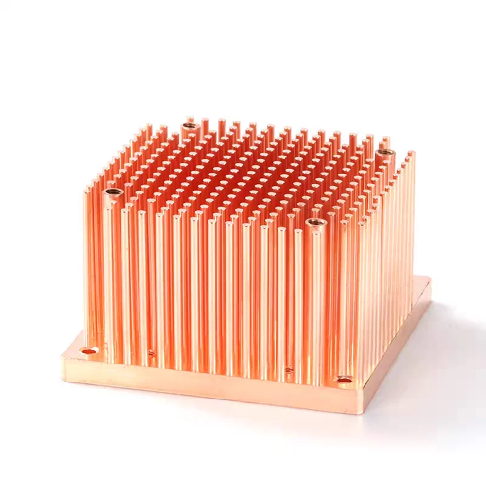 50x50x20mm Heatsink CPU Overclocking Silent Heat Dissipation Copper Needle-Shaped Heat Sink Cooling Heat Dissipation Cooler