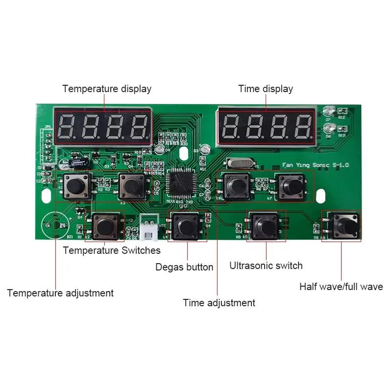 Ultrasonic Drive Board 40KHz 150W 100W Display Time Driver Ultrasonic Generator Parts For Industrial Washer Transducers CHYSONIC