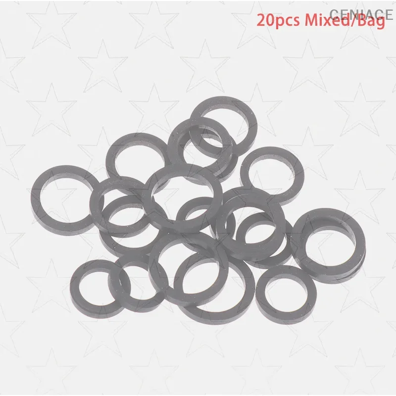 20Pcs Mixed Idle Wheel Belt Loop Pulley Rubber Ring For Cassette Deck Tape Recorder Audio-Stereo Player Rubber Rings 9mm-13mm