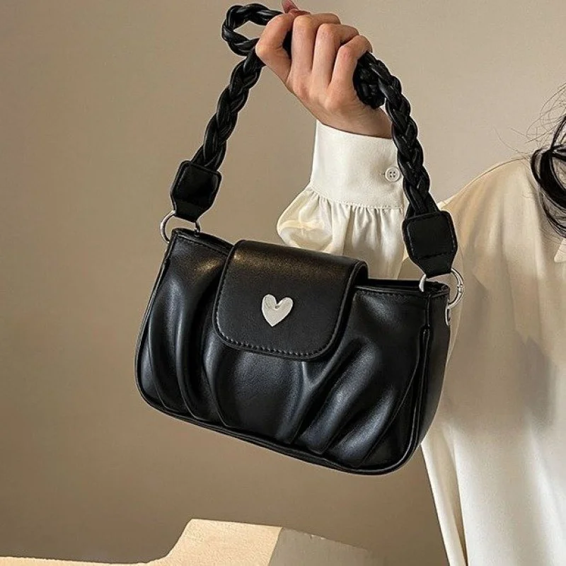 

Popular Women Crossbody Bag Elegant Leather Handbag Shoulder Messenger Famous Designer With Chain Strap