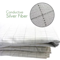 Earthing Bed Sheet with Conductive Silver Fiber Grounded Antistatic Health Protection Fabric Release Static White