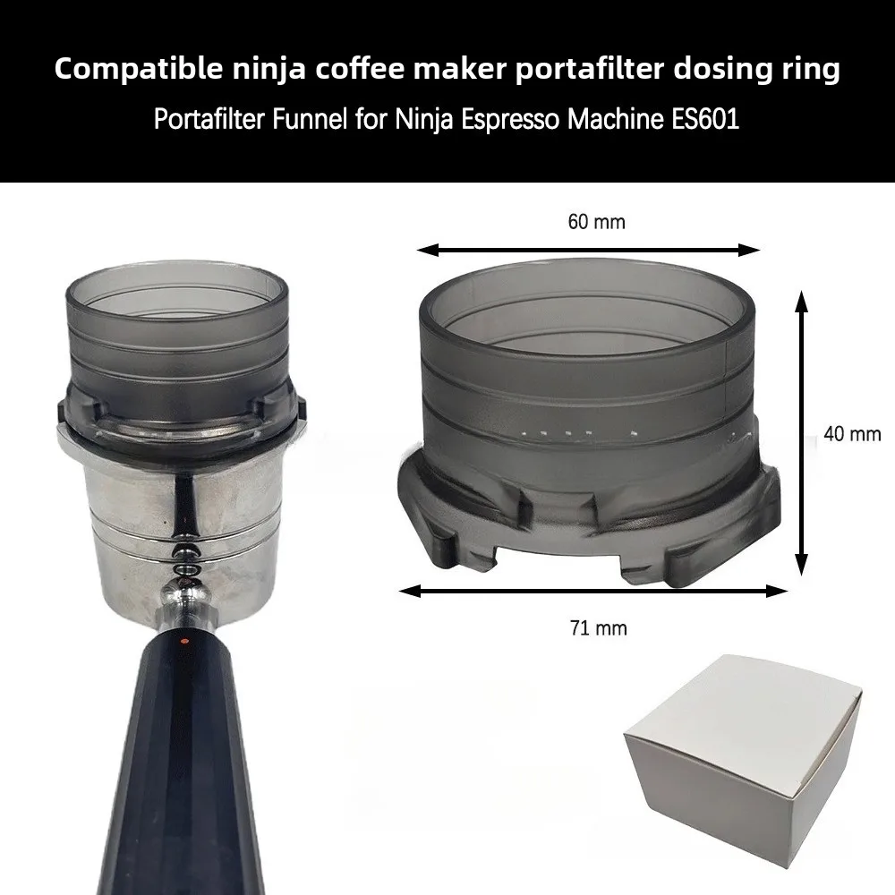 Coffee Dosing Funnel For Ninja ES601 Coffee Maker Ninja Luxe Café ES601 Portafilter Dosing Ring For Ninja luxe es601