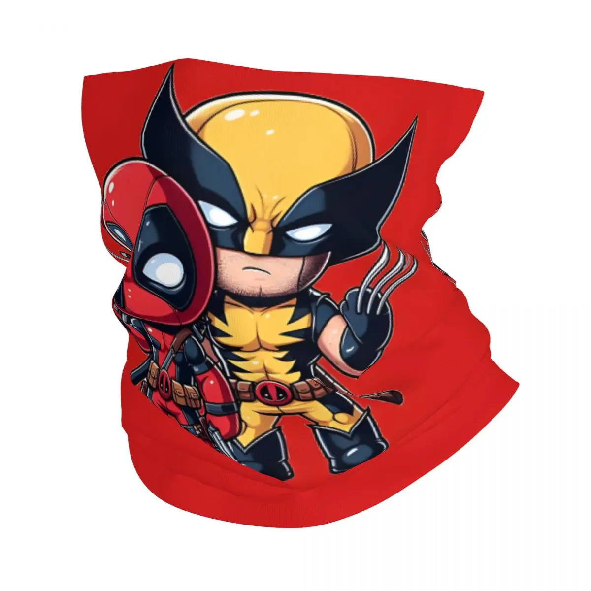 Claws & Chimichangas The Unlikely Bffs Disney Marvel Deadpool And Wolverine Bandana Neck Cover Printed Motocross Wrap Scarf