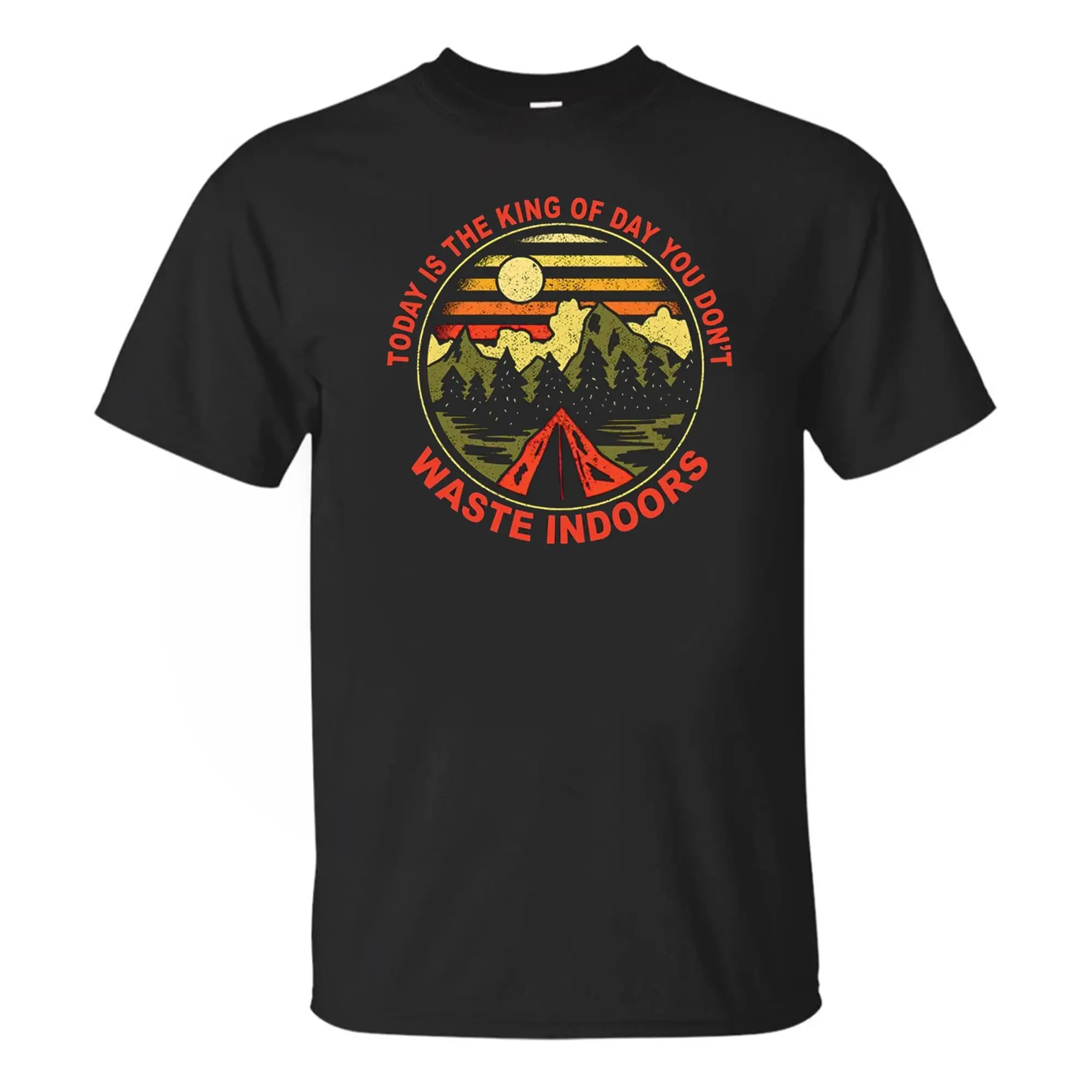 Heute ist die Art des Tages, den Sie Nicht drinnen verschwenden T-Shirt, Abenteuer Liebhaber  Camping  Road Trip Shi