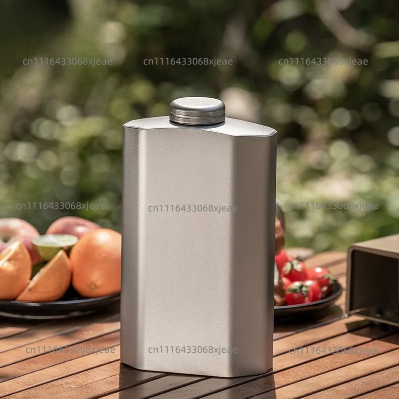 Pure titanium large-capacity kettle, camping, reloading, hiking, self-driving titanium kettle, 2.5L water bottle.