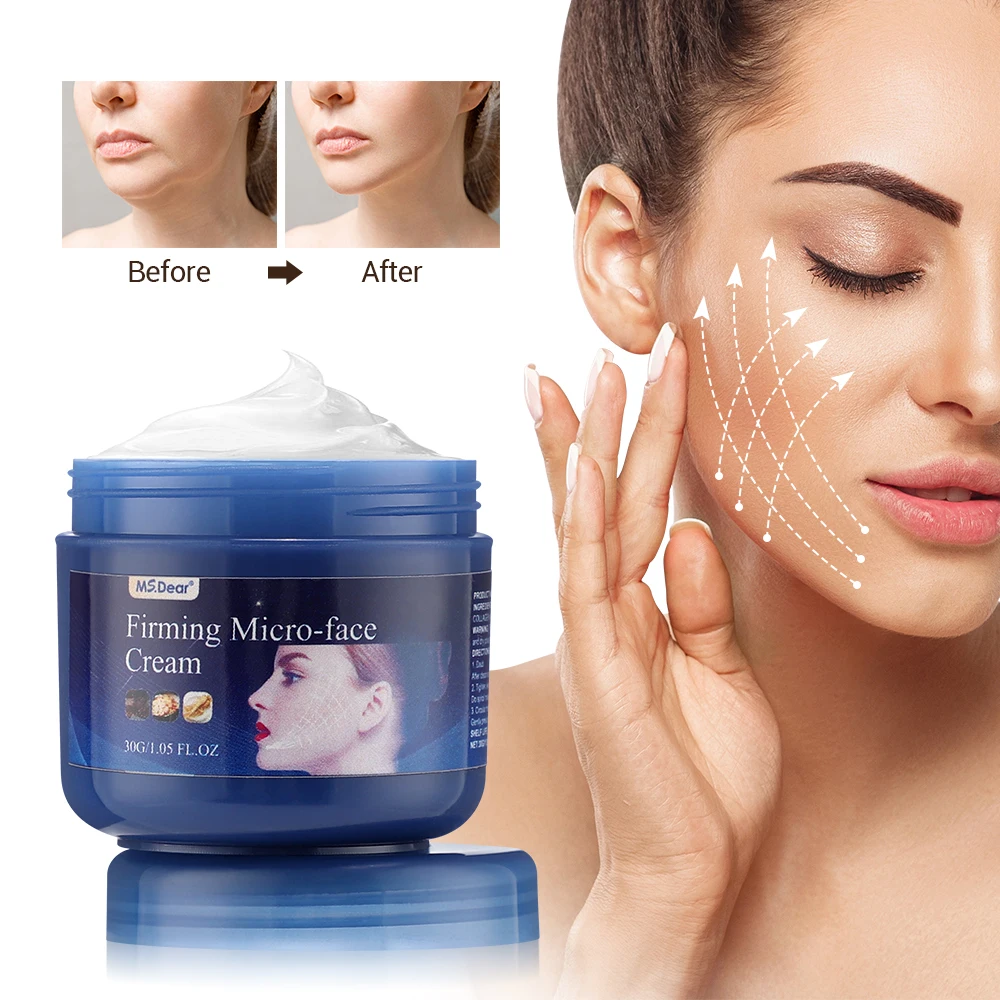 V-Shaped Firming Cream Double Chin W-rinkle Remover F-at B-urning Fade Fine Lines Tighten Nourish Face Lifting S-limming Cream