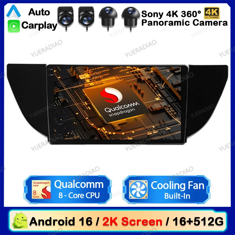 Android 16 Car Radio For Geely GS 2016 - 2020 Emgrand EC7 1 2018 - 2020 Multimedia Stereo Video Player GPS NAVI Qualcomm QLED BT