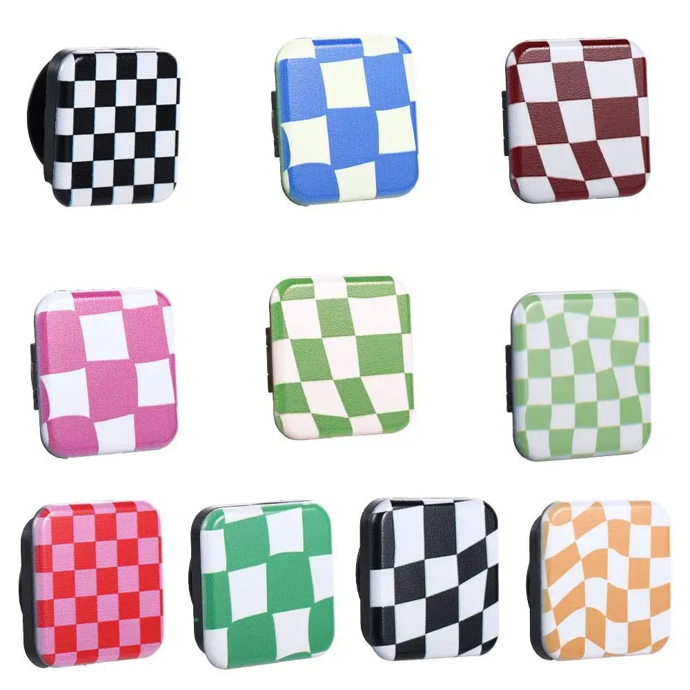 إصبع قبضة الملحقات مرآة مدمجة للطي حامل جوّال بلاستيكي مرآة لمستحضرات التجميل حامل هاتف حامل مرآة لوضع مساحيق التجميل مرآة منقوشة