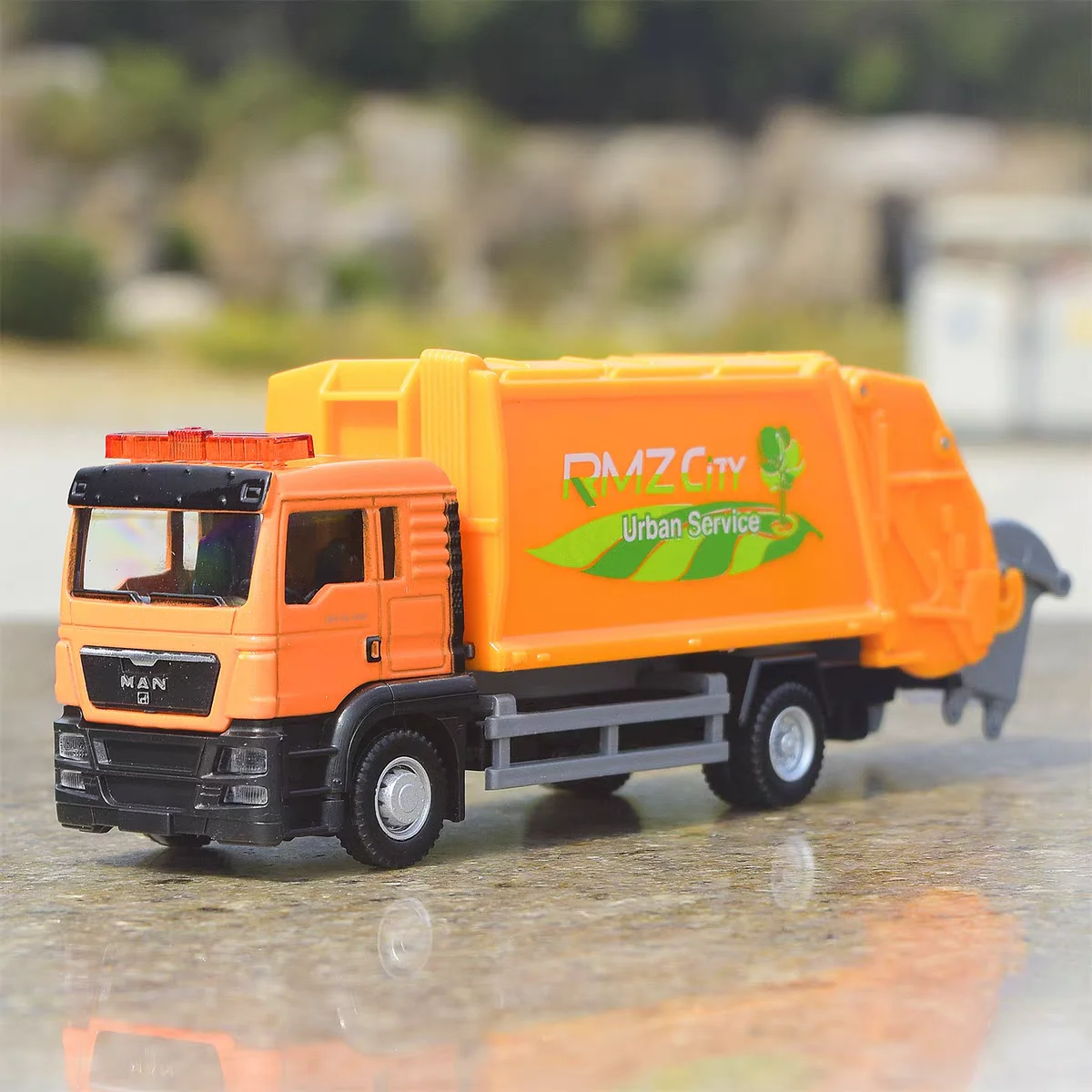 MAN Fire Engine Cement Mixer Garbage Truck RMZ City 1:64 Alloy Car Model Simulation Diecast & Toy Vehicles Gifts For Children